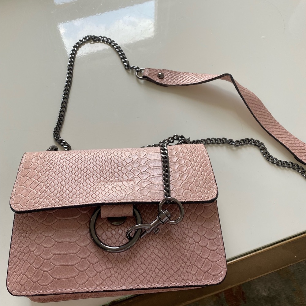 Italian real leather purse, never used